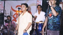 Q9 with Jishu on drum, Neel & Lt. Debangshu Da